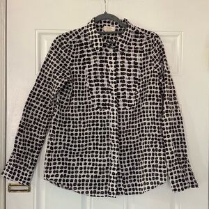 Kate Spade New York Printed Button-Down Blouse Size 2